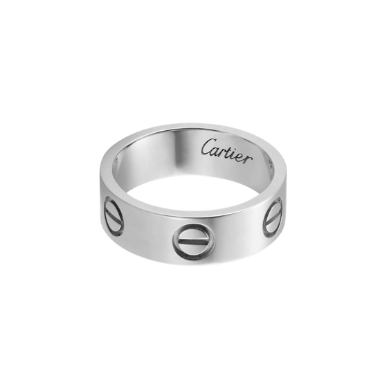 Cartier Love Ring, White Gold