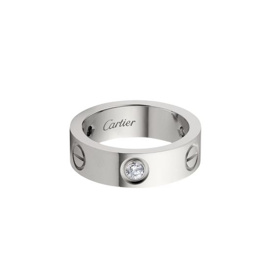 Cartier Love Ring 3 Diamonds, White Gold